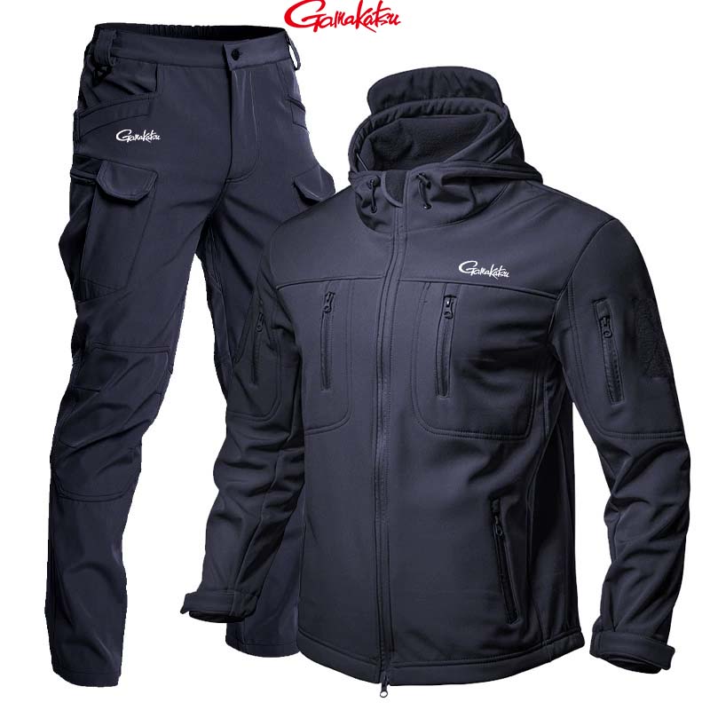 Fishing Rain Suit - Gamakatsu Fishing Shark Skin Softshell-Anzug für