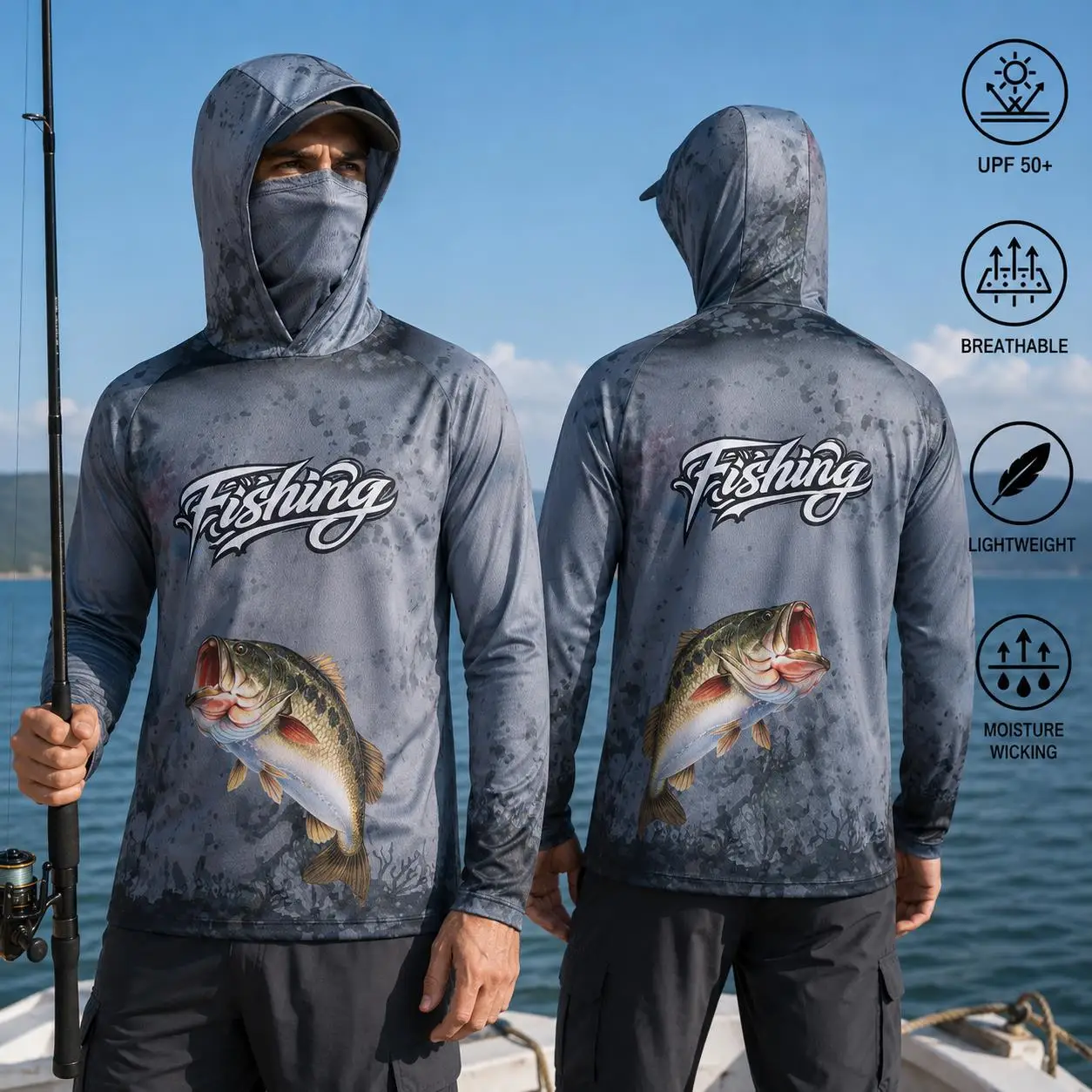 Anglerhemd mit Kapuze, Herren- – Fishing Mask Sun Protection Bewertung und Preis